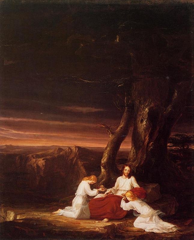 Thomas Cole Angels Ministering to Christ in the Wilderness oil painting image